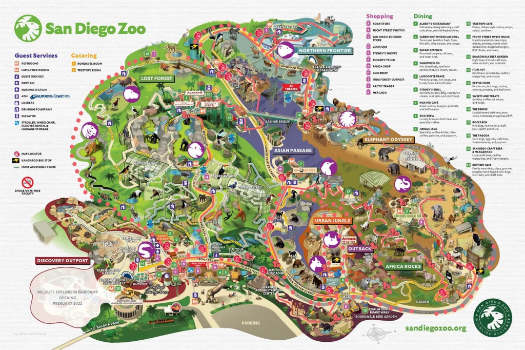 Family-friendly destinations in California - San Diego Zoo