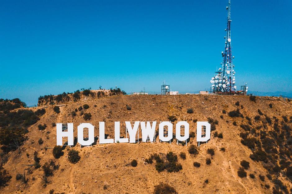 Famous landmarks in California - Hollywood Sign