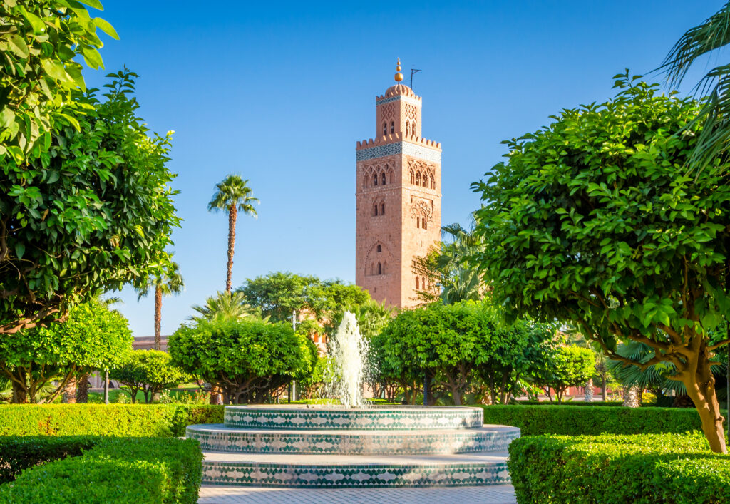 Marrakech Morocco sights - Koutoubia Mosque