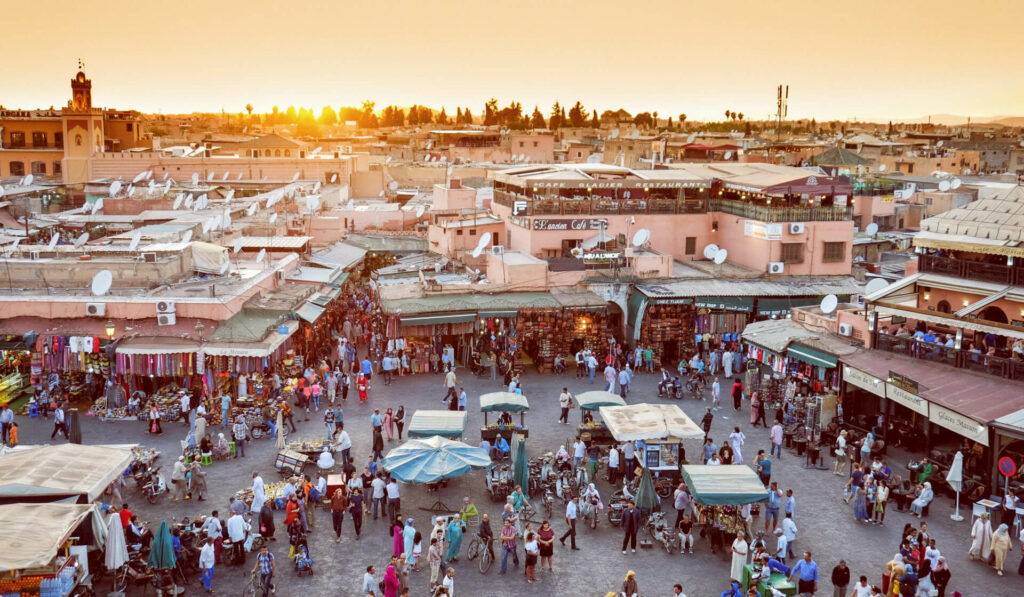 Marrakech Morocco sights - Souks of Mrrakech