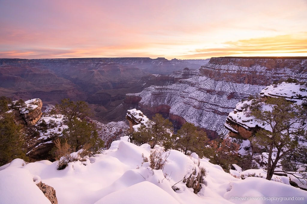 optimal season Grand Canyon - Winter Whispers